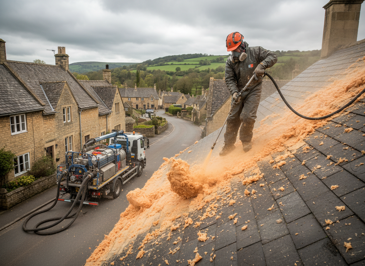 roof spray foam removal in Cheltenham